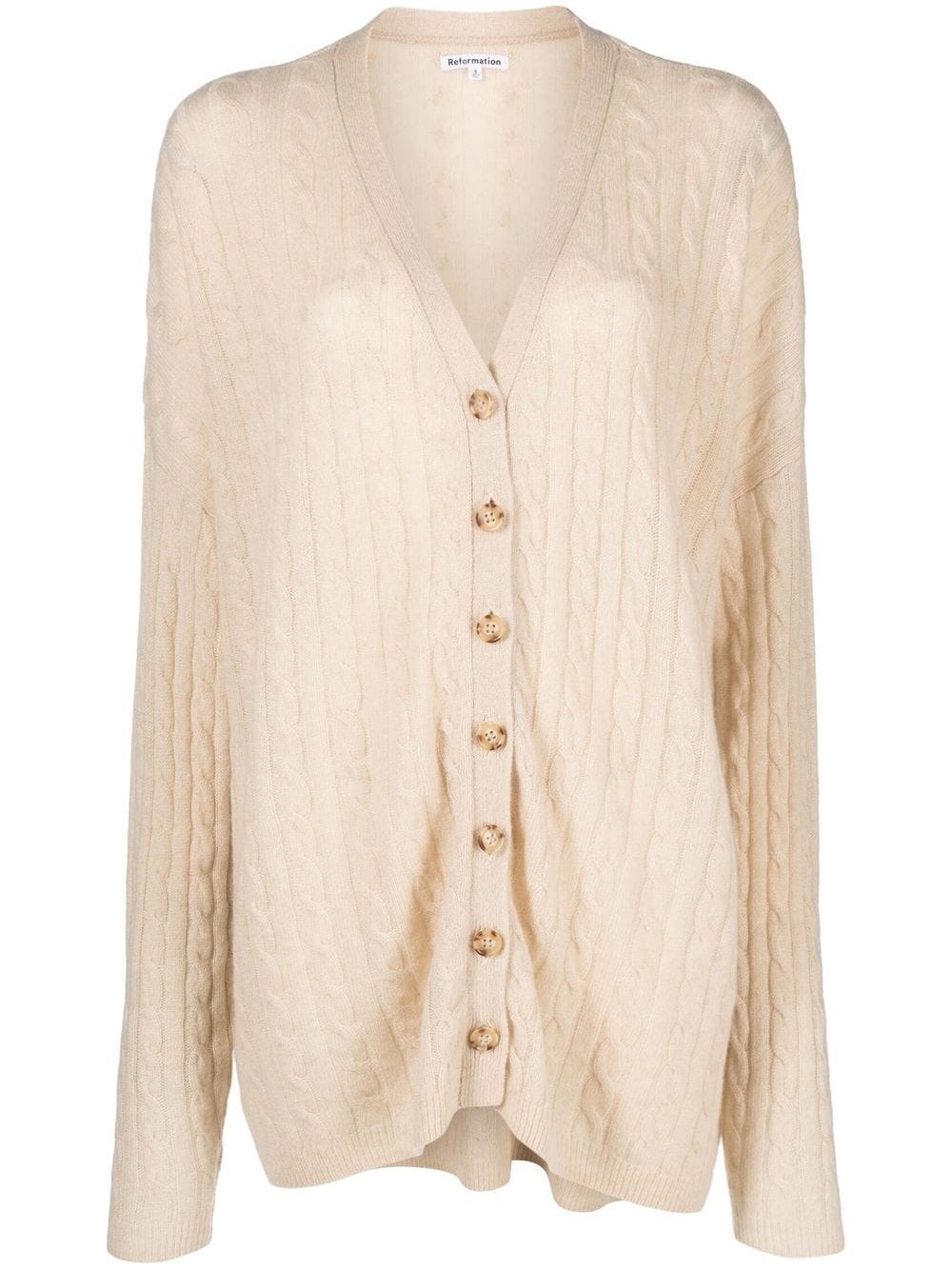 Reformation Guista Cable Knit Cardigan in XS